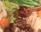 野菜たっぷり柚子胡椒風味の鍋焼きうどん作り方6写真