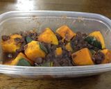 かぼちゃと小豆缶をチンして冬至かぼちゃ作り方4写真