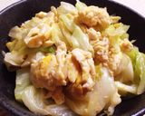 香味ペーストで！キャベツと卵の野菜炒め作り方3写真