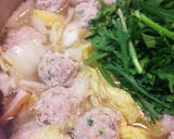 鍋に肉団子♪作り方3写真