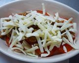 トマト＆納豆の鮭フレークのせチーズ焼き♪作り方3写真