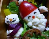 玄米菜食のクリスマス弁当☆パプリカサンタ作り方5写真