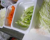 さつま揚げとたっぷり野菜の焼きうどん♡作り方1写真