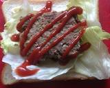 ♡ハンバーグとチーズのホットサンド♡作り方3写真