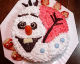 簡単！オラフのケーキ⛄❄作り方9写真
