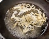 釜揚げ白エビ、ブロッコリー茎ゴボウのたまご丼作り方2写真