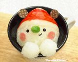 キャラ弁*簡単♪クリスマスカップくまさん作り方5写真