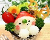 キャラ弁*簡単♪クリスマスカップくまさん作り方6写真