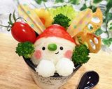 キャラ弁*簡単♪クリスマスカップくまさん作り方7写真