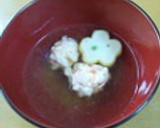 料亭風♪　海老しんじょうのお吸い物作り方12写真