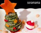 離乳食 ミニ クリスマスツリー ケーキ作り方7写真