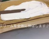 クリスマス　シンプル簡単ふわロールケーキ作り方7写真