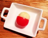 クリスマス☆ミニトマトのサンタさん♪作り方4写真