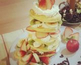 フルーツたっぷりクリスマスパンケーキ♡作り方5写真