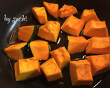 冬至☆かぼちゃと小豆のいとこ煮作り方1写真