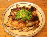 バター風味の魚の照り焼き、キノコ添え作り方6写真
