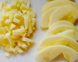 りんごとプルーンのしっとりケーキ作り方1写真