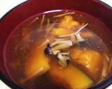 かぼちゃときのこの煮物作り方3写真