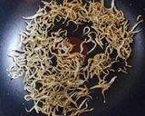 大根葉とカリカリジャコのパスタ作り方1写真