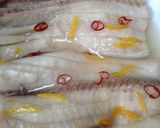 簡単♪柚子香る 太刀魚の酢じめ作り方4写真