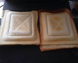 ♡余り物でボリュミーなホットサンド♡作り方4写真