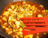 丸美屋で麻婆焼きそば♫作り方4写真