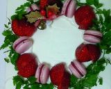 リース風デコのクリスマスケーキ作り方24写真