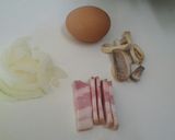 一人前のカルボナーラ！生クリームとペンネ作り方4写真