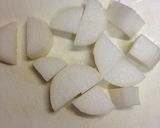 かぼちゃと大根の鶏そぼろあん作り方1写真