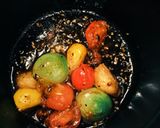 彩りトマトとブルーチーズのカラメルソース作り方3写真