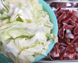 コリコリ食感「砂肝和風にんにくパスタ」作り方1写真
