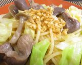コリコリ食感「砂肝和風にんにくパスタ」作り方8写真