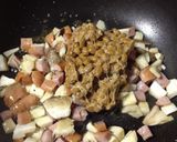 男飯！パラパラネギ納豆チャーハン作り方4写真