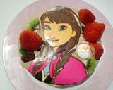アナと雪の女王チョコプレート　アナ作り方9写真