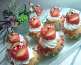 いちご星人のカップケーキ作り方7写真
