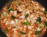 豆腐とねぎの卵とじ（蕎麦屋の丼物風）作り方5写真