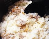 残ったフライドチキンで鶏飯作り方3写真