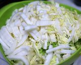 白菜と干し貝柱のポタージュ作り方1写真