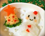 離乳食*中期〜♡簡単クリスマスプレート作り方3写真