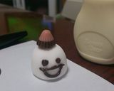 ケーキデコ☆雪だるまちゃん☆作り方1写真