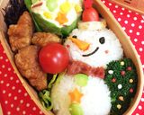 クリスマスお弁当・スノーマン2作り方6写真