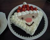 トナカイさんケーキ作り方7写真