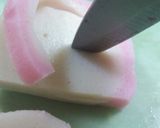 おせちかまぼこの羊飾り切り作り方3写真