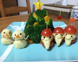 サンタと雪だるまのツリーサラダ作り方17写真