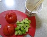きゅうりとトマトのヨーグルト和え作り方2写真
