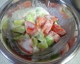 きゅうりとトマトのヨーグルト和え作り方3写真