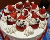 クリスマスケーキ☆苺サンタデコレーション作り方3写真