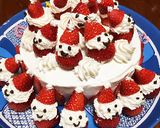 クリスマスケーキ☆苺サンタデコレーション作り方4写真