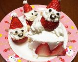 クリスマスケーキ☆苺サンタデコレーション作り方5写真