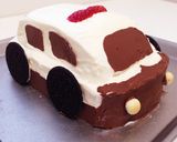 誕生日やクリスマスに☆パトカーケーキ作り方21写真
